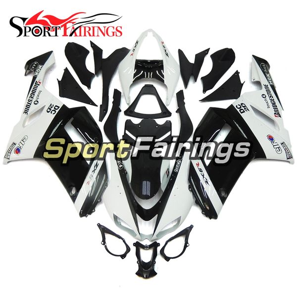 

Fairings For Kawasaki ZX6R 636 07 08 2007 2008 ABS Plastic Injection White Black Motorcycle Bodywork Cowlings Body Kit Covers Hulls