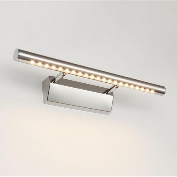 

led bathroom mirror light with switch front wall mounted lamp lampara de pared up down lamps stainless steel bathroom lights