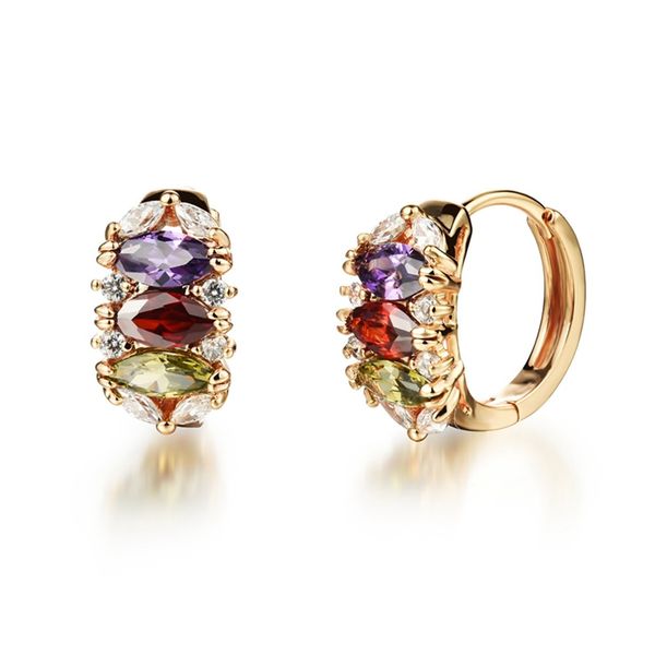

colorful earrings 18k gold filled lovely hoop earrings, Golden;silver