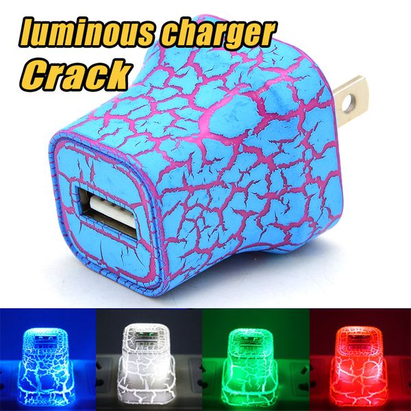 

U b charger wall charger led crackle u eu plug for am ung note 8 iphone 7 8 plu