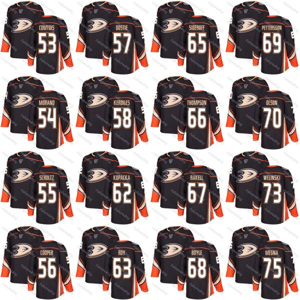 

Anaheim Ducks 55 Jeff Schultz 56 Brian Cooper Kyle Olson Kevin Roy 68 Kevin Boyle Alex Dostie 76 Josh Mahura 2018 Season Jersey