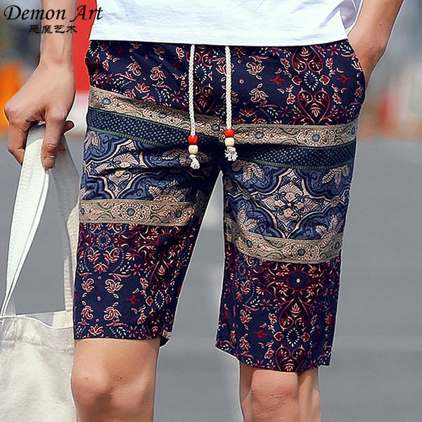 Wholesale-Brand Floral Beach Shorts Mens Surf Sport 2016 Hot Sale Boardshorts Homens Board Curto Quick Bermuda Linho Shorts Plus Size M-5XL