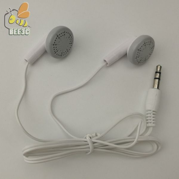 

short white plastic company gift mini portable earphone mp3 player for music player tablet phone factory price 1000 pcs