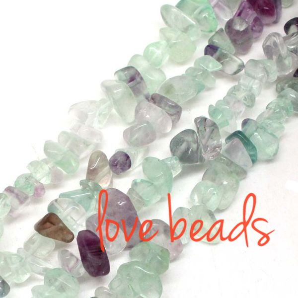 

5mm-8mm irregular natural colorful fluorite stone gravel loose beads strand 80cm for woman wholesale(f00369) wholesale, Black