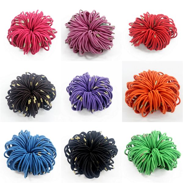 

new supply diy headdress flower buckle elastic hair bands materials hair rope parts manual pressure hair band 2756, Pink