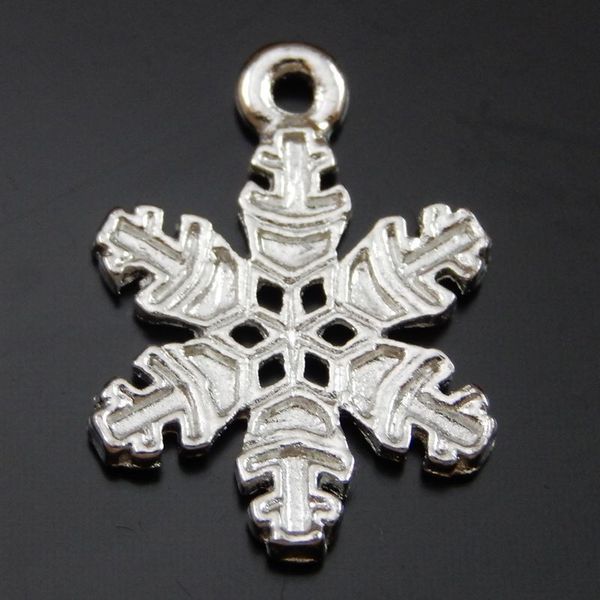 

30pcs antique silver alloy snowflake pendant charms jewelry finding 23*16*2mm 50007 jewelry making, Bronze;silver