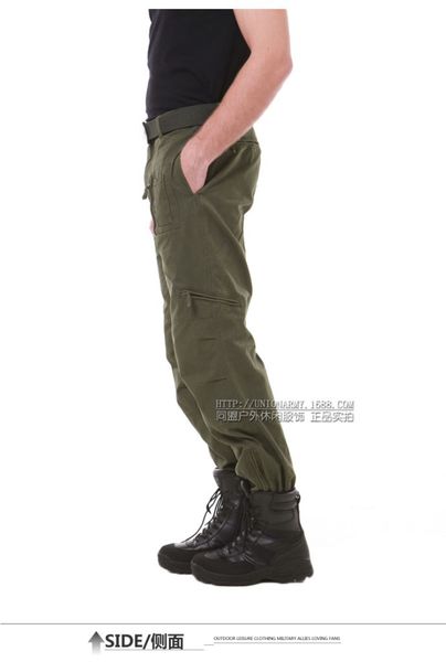 

wholesale-101 airborne division airforce army survival trousers pants for men with dark gray camouflage models outdoor climbing pants, Black