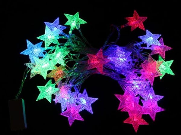 Neueste Feiertags-LED-Beleuchtung, wasserdicht, bunte Lichterketten, Glocken, Schneeflocken-Lichter, Party, festliches Weihnachtsereignis, dekorative Lichter, 4,5 m