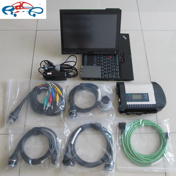 MB Star C4 Diagnosesystem Tool C4 SD Verbindung mit Laptop x201t 8 GB i7 installiert 2023,12 V Festplatte xen-trry/d-as/dt-s/vedi-a-mo voll