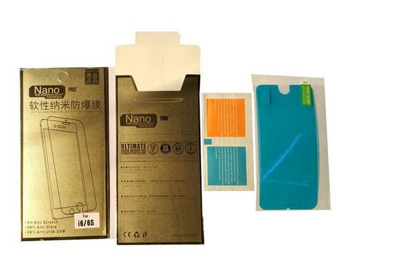 

manufacturers selling soft explosion-proof membrane nano explosion-proof membrane for iphone 6plus 6 5 4 samsung s4 5 6 7 with retail pack