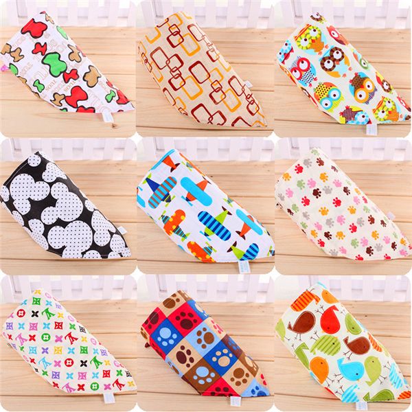 

manufacturers selling cotton double sided bib ab edition double buckle baby triangle towel baby cotton towel