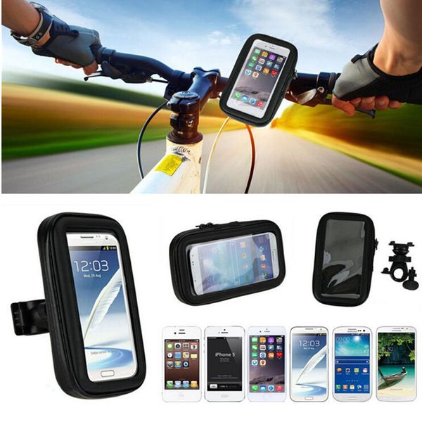 Wasserdichte 360 Motorrad Fahrrad Radfahren GPS Hülle/Tasche + Halterung für iPhone 14 13 12 11 GPS Smartphone S23 S22 S21