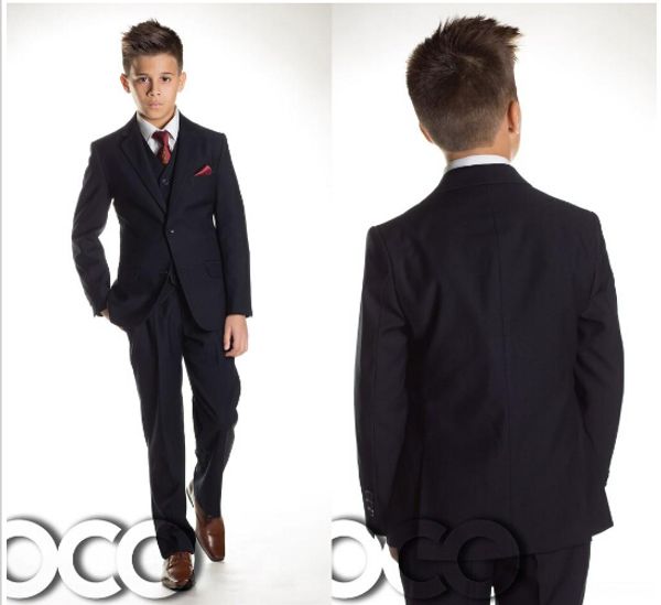 

new arrivals boy' formal wear gentle three pieces wedding party formal occasion wearings handsome gentleman must have suits, Black