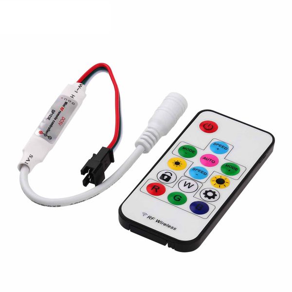 2016 Nuovo DC 5V Wireless mini 14 tasti RF Digitale Colore RGB LED Controller per WS2811 WS2812 WS2812B LED Strip