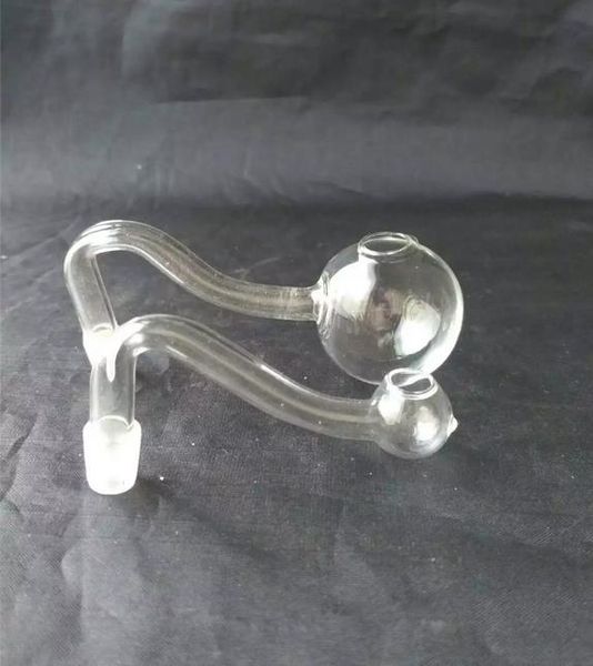 Grande vaso trasparente da 3,5 cm di diametro - pipa per narghilè in vetro Gong in vetro - piattaforme petrolifere bong in vetro pipa per narghilè in vetro - vap- vaporiz