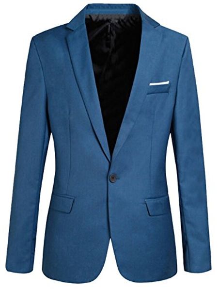 

wholesale- abetteric men's slim fit one button blazer suit jacket, White;black