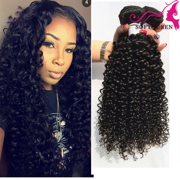 Clearance Price Brazilian Curly Virgin Hair Weave Bundles 7a Kinky