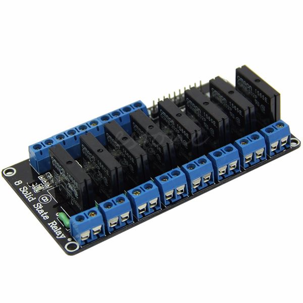 

wholesale-5v 8-way high level trigger solid state relay module with fuse for arduino 250v2a