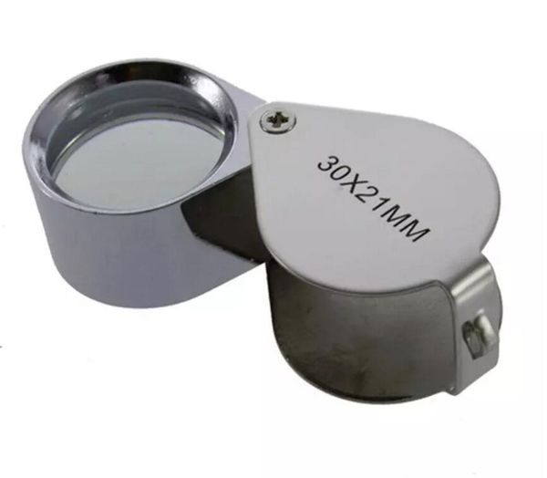 

30x 21mm glass magnifying magnifier jeweler eye jewelry loupe loop 360 pieces up