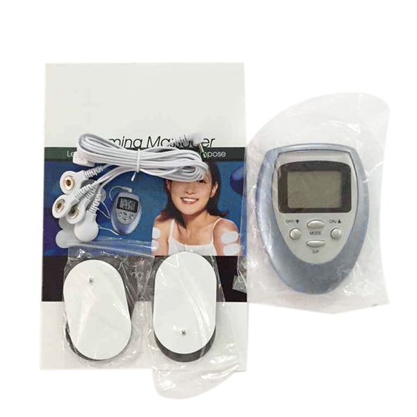 

electronic pulse massager body slimming massage with electrode pads for muscle relax pain relief electric muscle stimulator p60