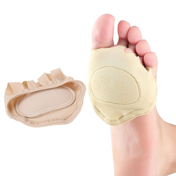 Großhandels-1 Paar hochwertige Vorfuß-Zehensocken tragen Fuß halb Yard Palm Pad Pflege Pad Socken weiche Palm Fußpflege Pad