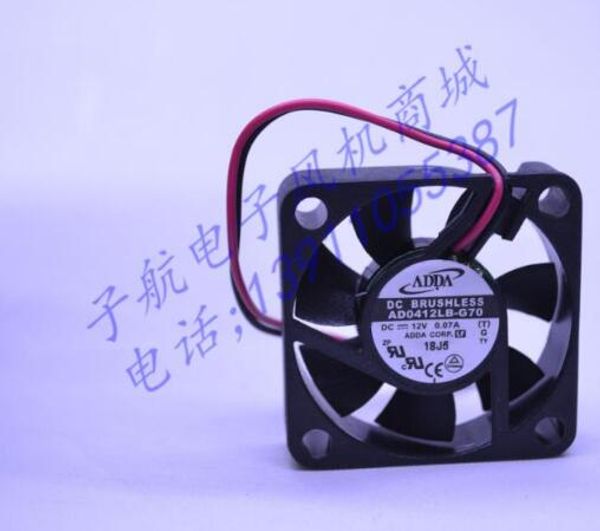 Первоначально ADDA AD0412LB-G70 40*40*10 вентилятор электропитания провода 12V 0.07 A 2