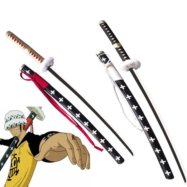 

41 inch one piece trafalgar d. water law sword surgeon of death anime cosplay prop-red/white