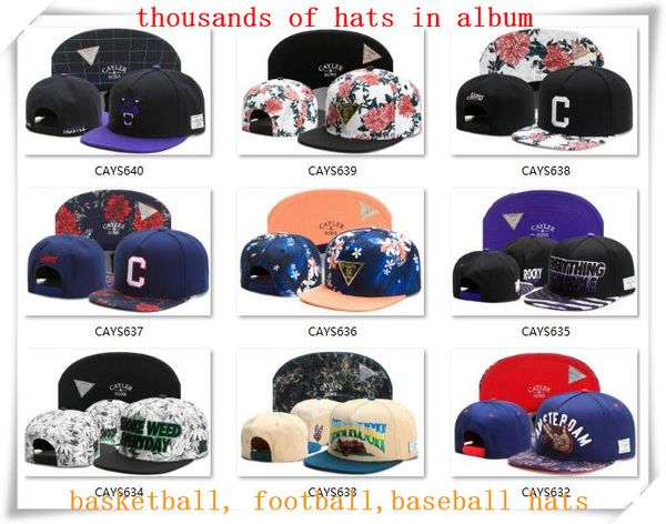 

new snapback hats cap cayler sons snap back baseball football basketball custom caps adjustable size drop shipping choose from album cy10, Blue;gray