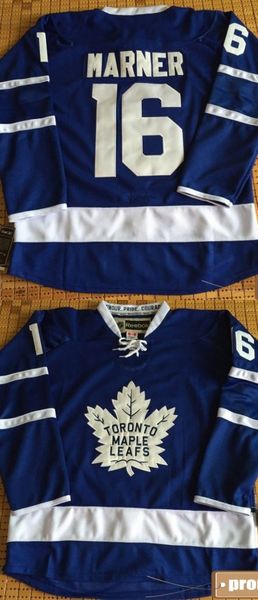 

leafss 2016 Draft #16 MARNER/#34 Matthews/19 Lupul/93 Gilmour/21 van RIEMSDYK/17 Clark White Blue Hockey Jerseys Stitched Mix Order