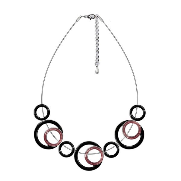 

sticks jewelry charm vintage trendy necklace geometric double color enamel activity accessories rope fashion necklace for women, Golden;silver