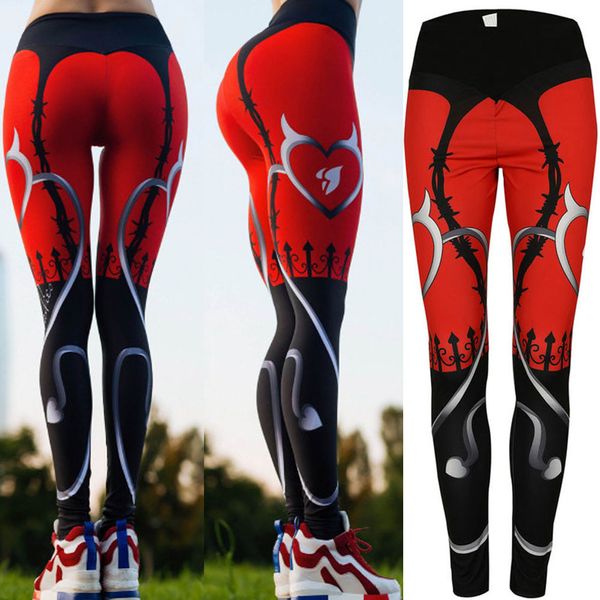 

20pcs women Elastic Sports Pants Fitness Compression Leggings Running Outdoors Gym Trousers Sportware Yoga Pant Printed Tight Bottoming Pant