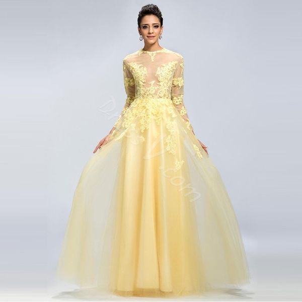 

2019 Newest Graceful Long Lace Turkish Evening Dresses Muslim Long Sleeves Lace Party Dresses Prom Party Gowns Robe de soiree Custom Made