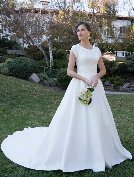 

Vestidos de casamento alinhado totallymodest