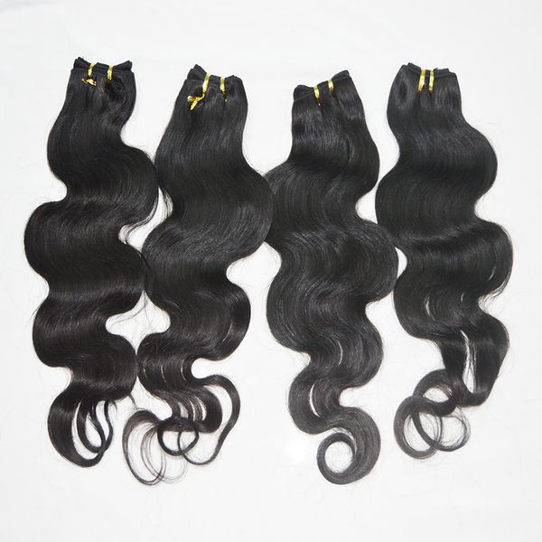 Atacado 20 pcs barato cabelo humano processado de boa qualidade Bodinas de onda de corpo indiano entrega rápida