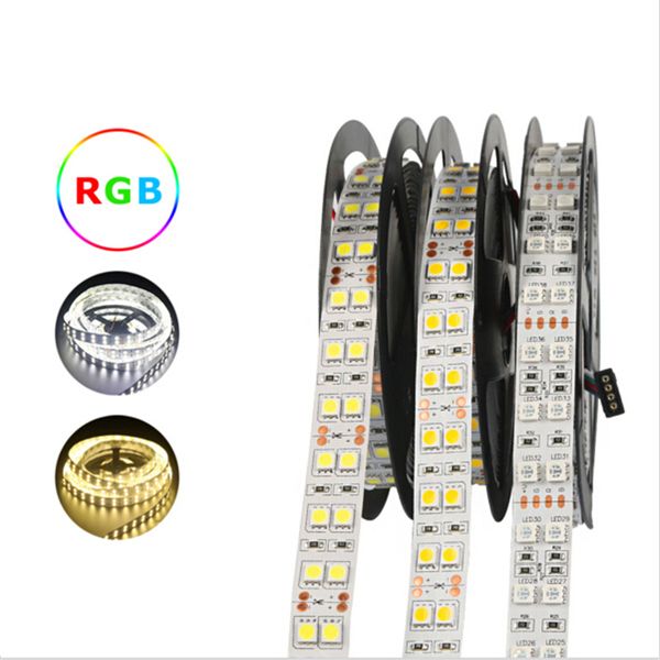 

100m dc 12v 600led 120led / m водонепроницаемый smd 5050 rgb теплый белый светодиодный фонарь силиконовая трубка веревка двухрядный гибкая л