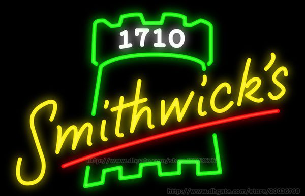 

smithwicks classic logo neon sign handcrafted custom real glass tube beer bar ktv club pub restaurant advertise display neon signs 31"x