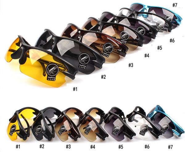 

new sports sunglasses for men sun glasses summer style glasses 7 colors sport outdoor men women cycling eyeglasses, White;black