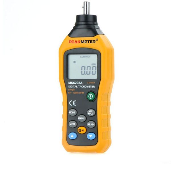 Freeshipping Medidor de tacômetro digital de contato tipo medidor de revolução de alto desempenho 50-19999RPM MAX