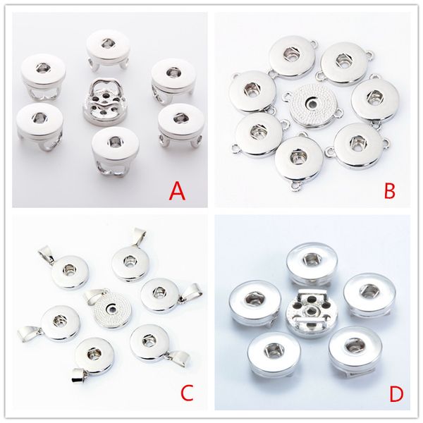 

смешанные стили 18 мм noosa оснастки кнопки сплава подвески кулон для ожерелье серьги и браслеты diy имбирь защелками ювелирные изделия аксе, Bronze;silver