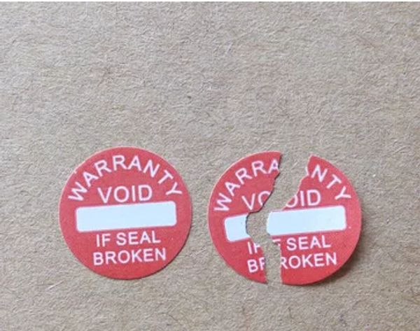 

diameter 10 mm warranty sealing label sticker void if damaged, universal with years and months, for 5000pcs/lot