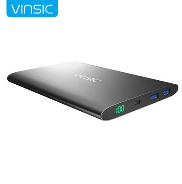 

vinsic alien p2 20000mah power bank ultra slim dual 2.4a external battery portable charger for iphone,samsung & more 4 colors