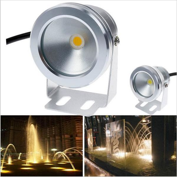 

10w led swimming pool light underwater waterproof ip68 landscape lamp warm/cold white ac/dc 12v 900lm