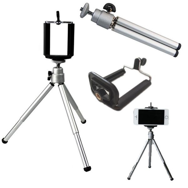 

Self-timer Telescopic Tripod Mount Holder Clip For Cell Phone Family Photos