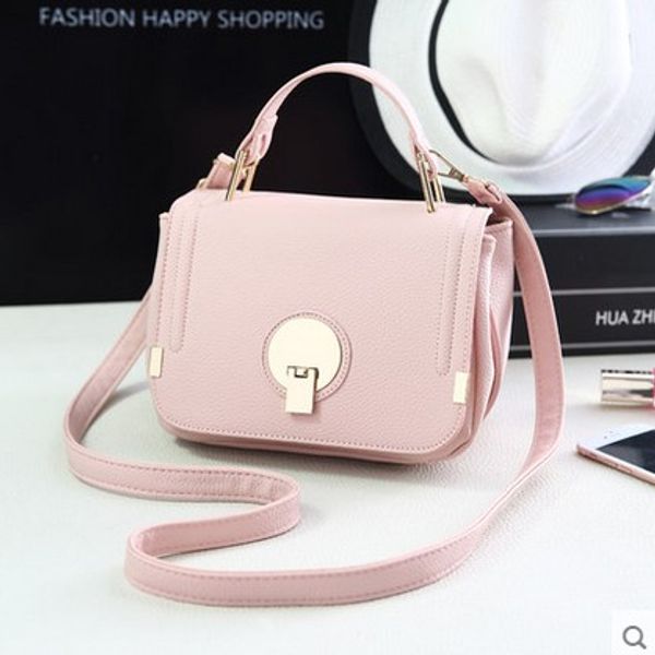 

ladies black pink bag satchel 2016 new small package all-match summer fashion handbag. suitable for tourism, sightseeing, shopping