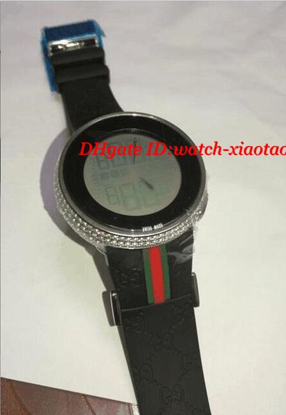 

Роскошные наручные часы новый мужской цифровой белый алмаз часы 4 Ct YA114207 кварцевы