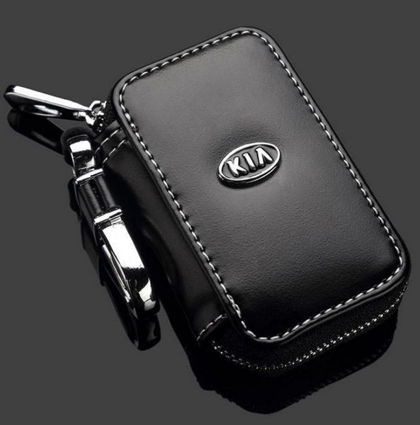 

Leather Car Key Case KIA key Bag Remote Control package Auto Key Chains for KIA bag Cover Cannot send to Illinois Chicago