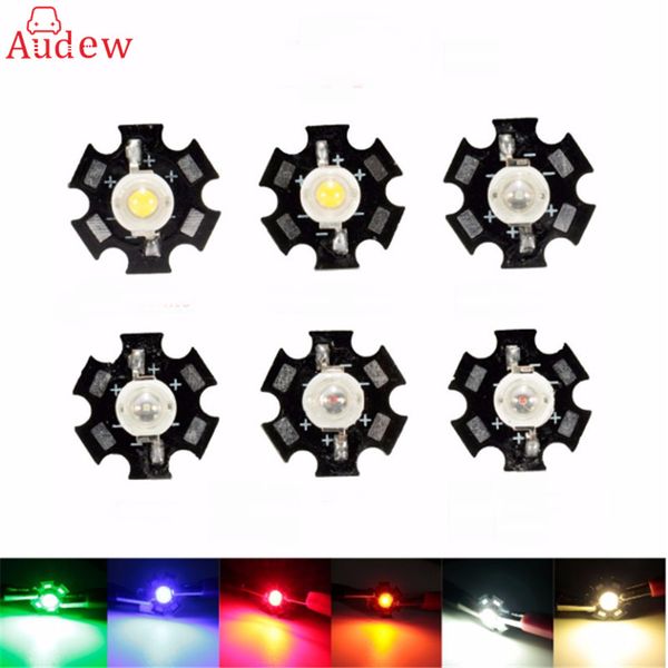 

1pcs 1w high power led pcb board bulb beads chips light lamp plant grow aquarium heatsink 12v for cob spot light