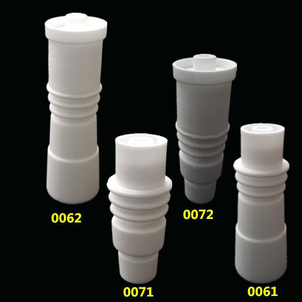 14 mm 18 mm kuppellose Keramiknägel mit männlich-weiblichem Gelenk für 16 mm 20 mm E-Nagelspule, kuppellose Glasbongs im Vergleich zu gr2-Titannägeln