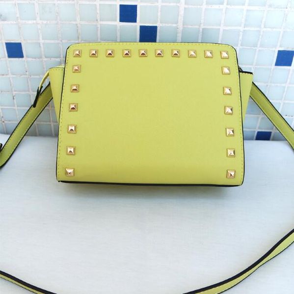 

new fashion pu leather rivets designer bag famous brand women's handbags messenger bags korliedlys purse tote bag purse 3038