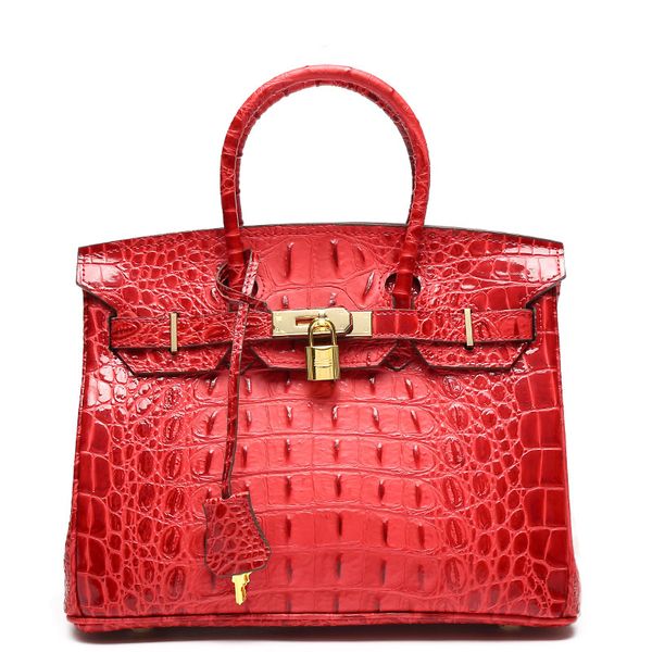 

women leather handbags shoulder bags 2017 new fashion crocodile grain real cowhide genuine leather tote casual bag